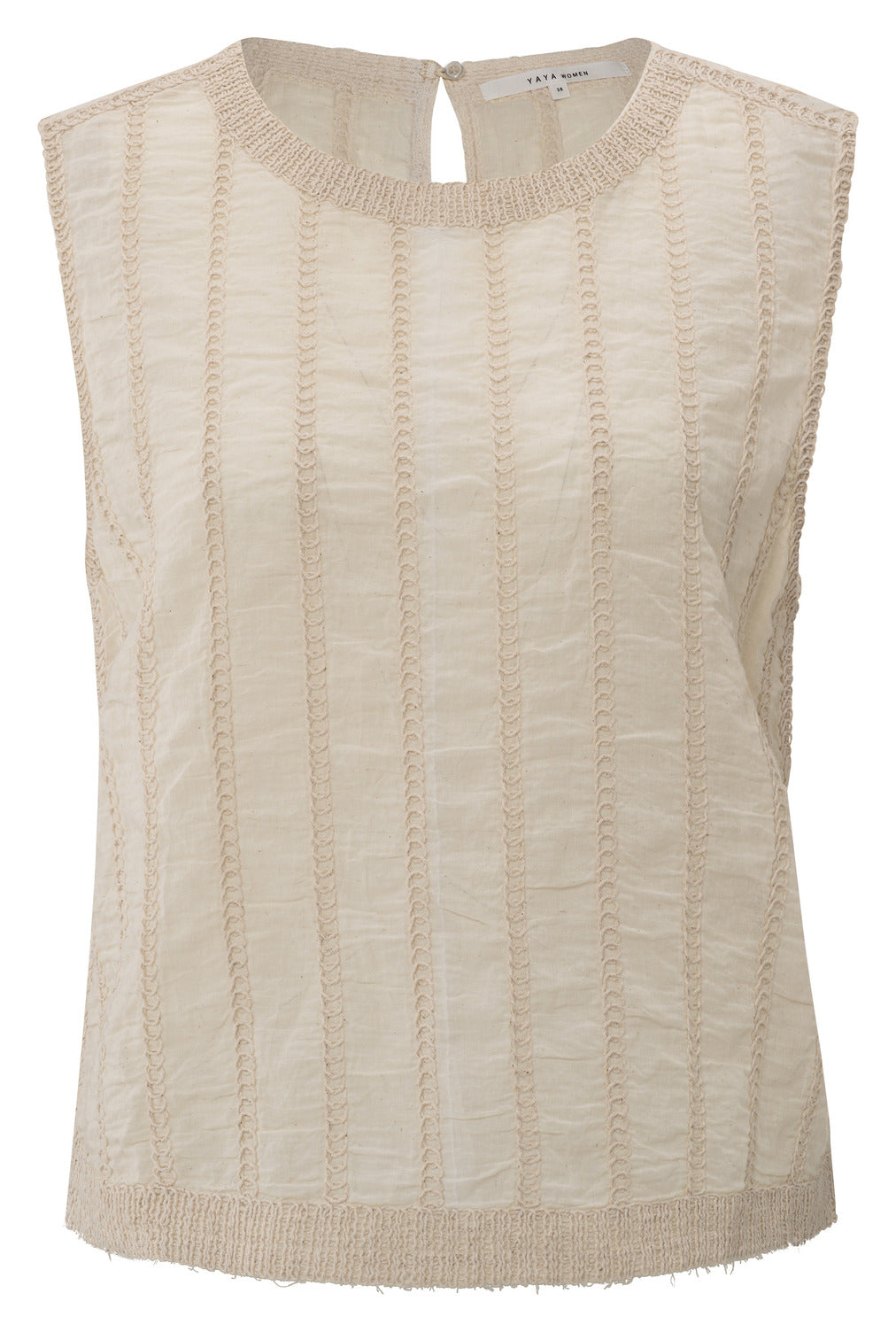 Embroidered Sleevless Blouse