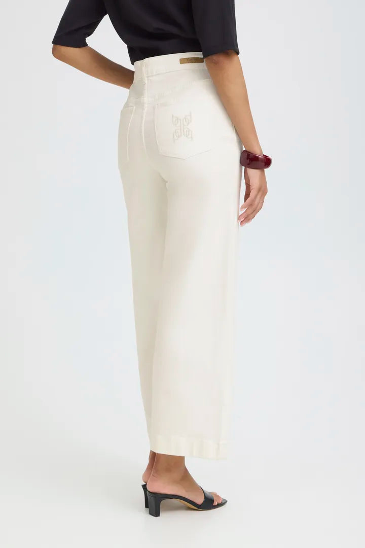 Lydia 5 Pocket Wide Leg Crop