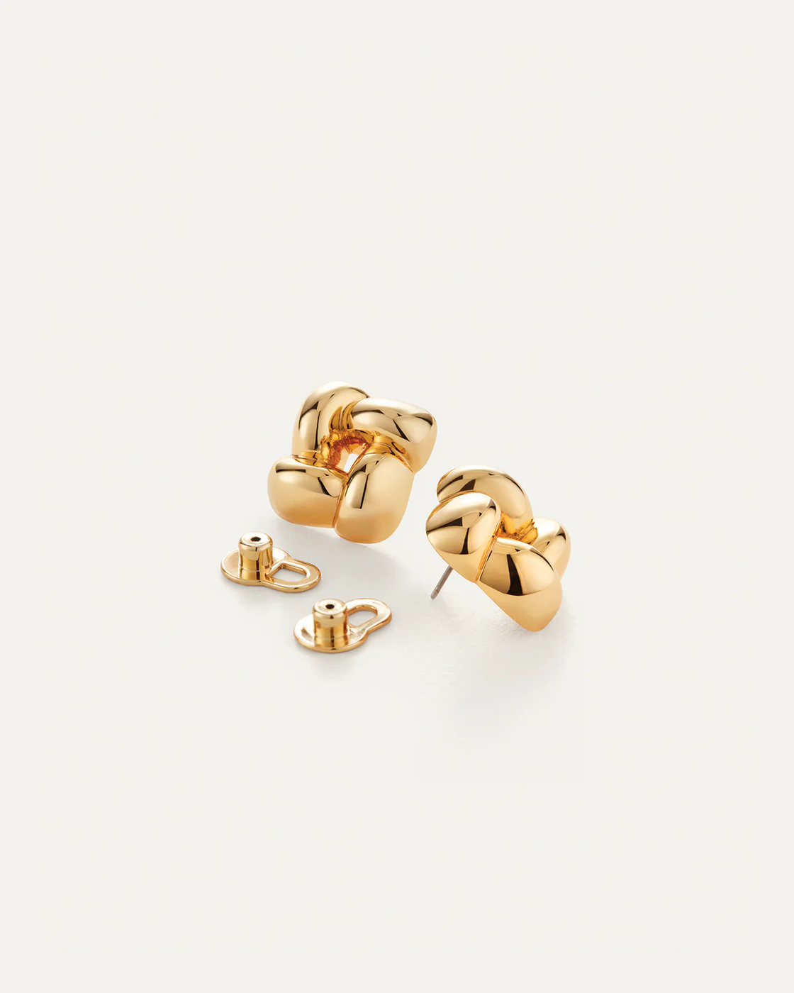 Mini Woven Square Earrings