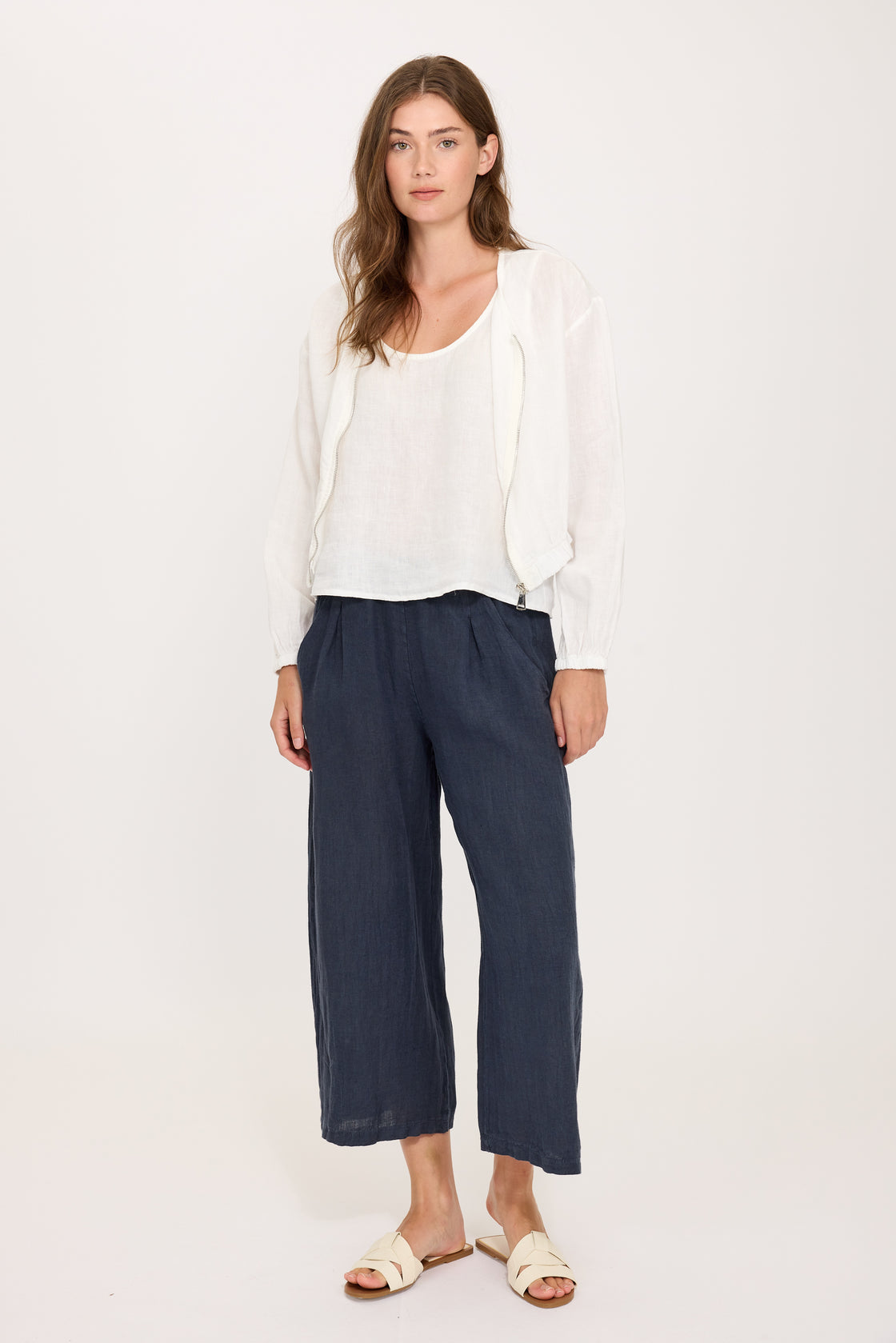 Linen Zippered Jacket