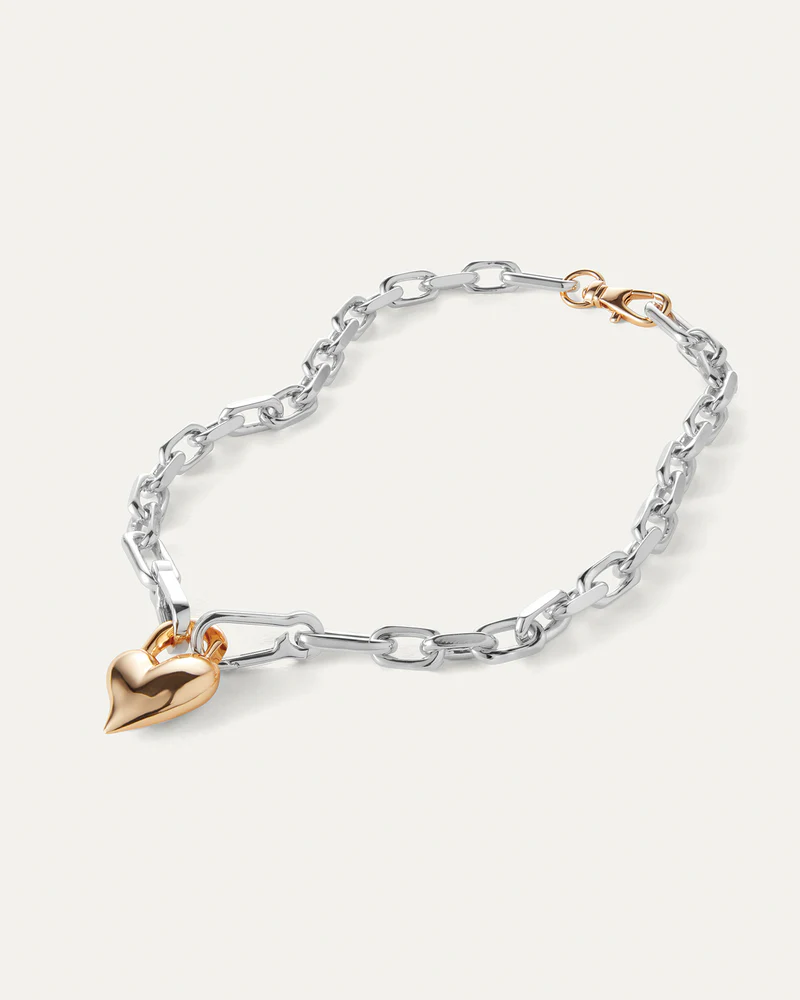 Padlock Heart Pendent Necklace