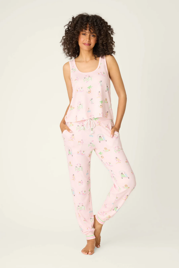 Pupcation Palms Pj Set Light Pink