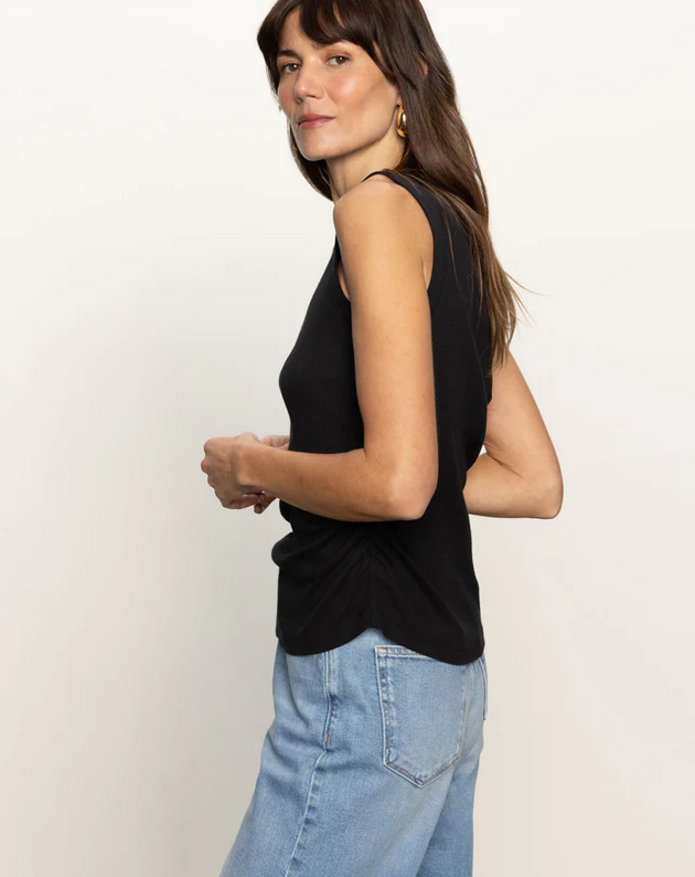 Ribbed Ruched Tank