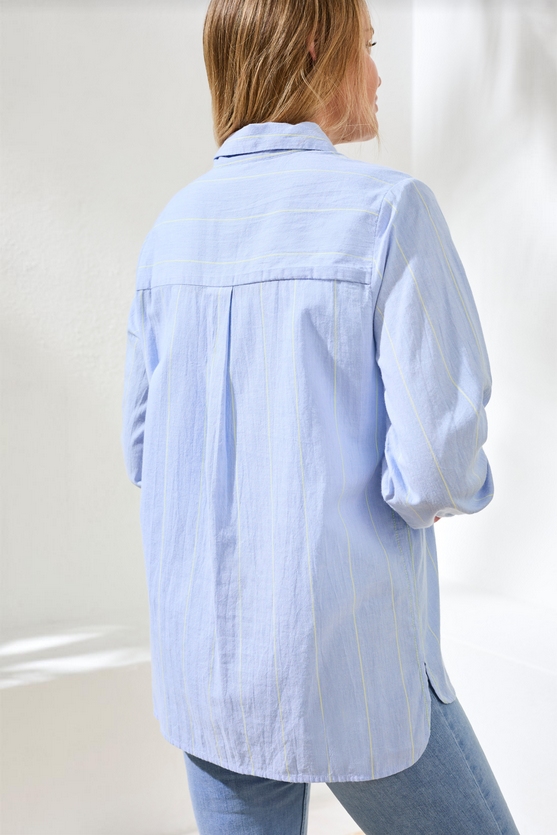 Chambray + Yellow Lime Stripe