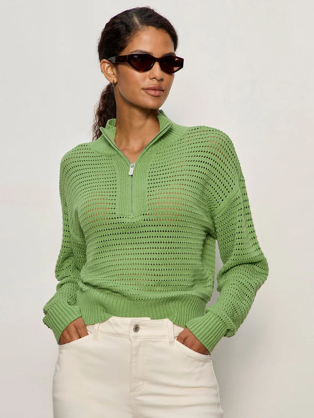 Open 1/2 Zip Sweater