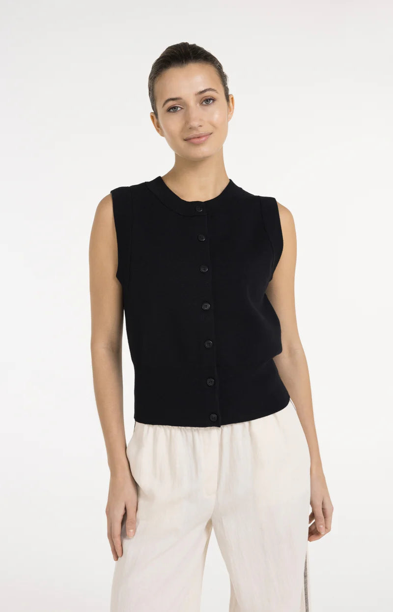 Sleevless Cardigan