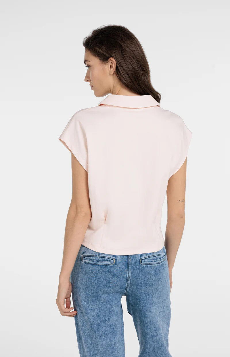 Peach Jersey Blouse