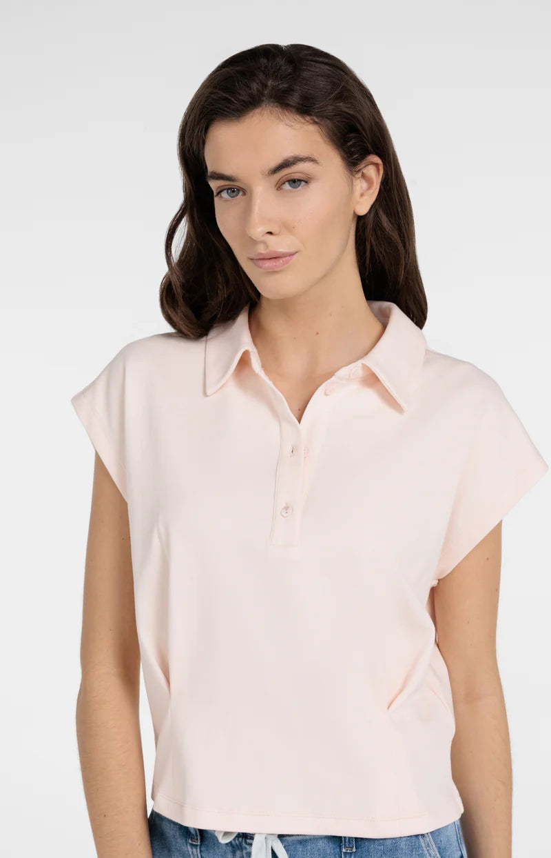 Peach Jersey Blouse